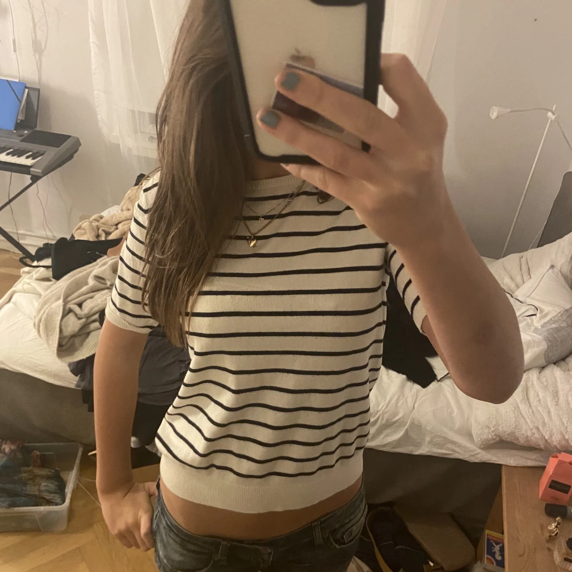 Trekvartsärmad tröja