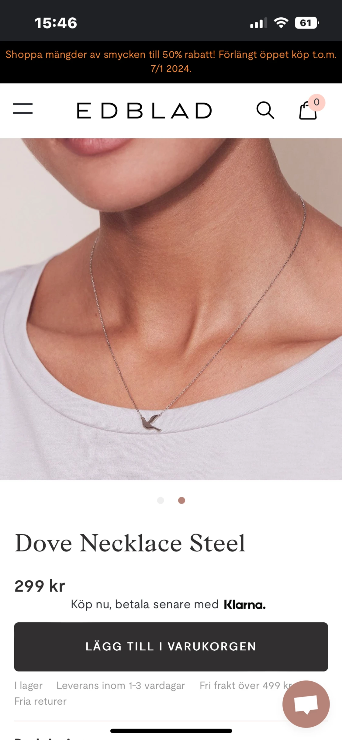 Edblad halsband  - 90