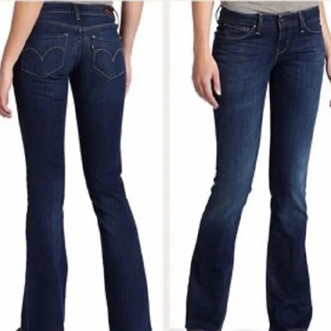 lågmidjade jeans - 91