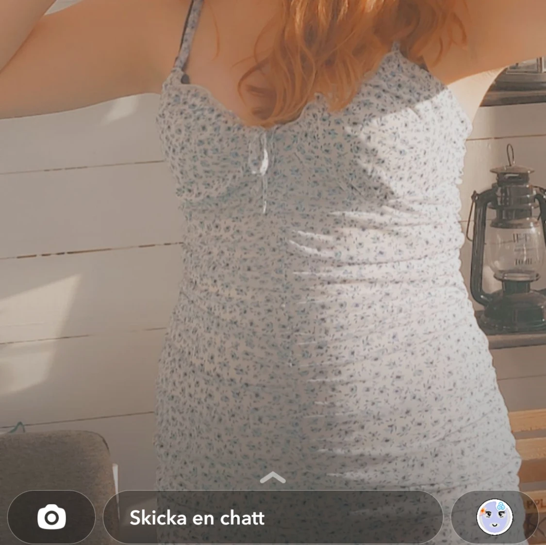 Fin blommig klännig