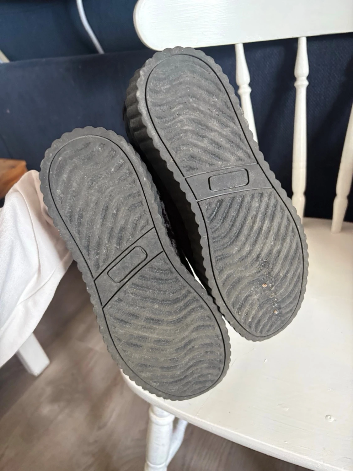 Svarta sneakers med platåsula - 3