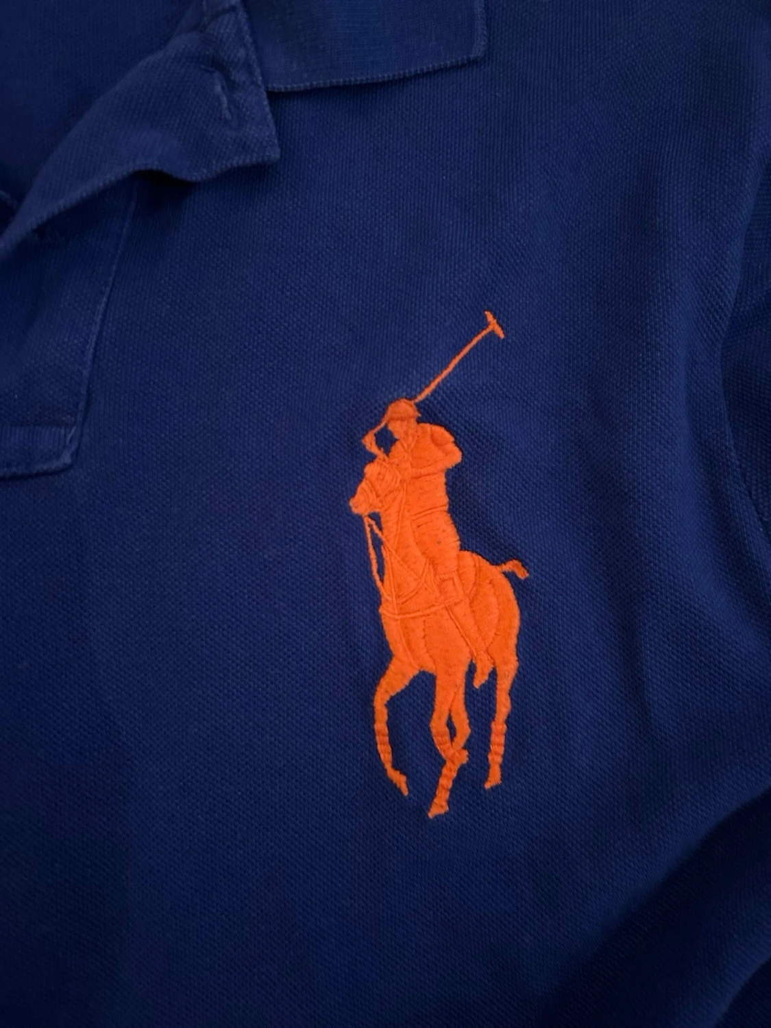Blå långärmad pikétröja Polo Ralph Lauren - 1