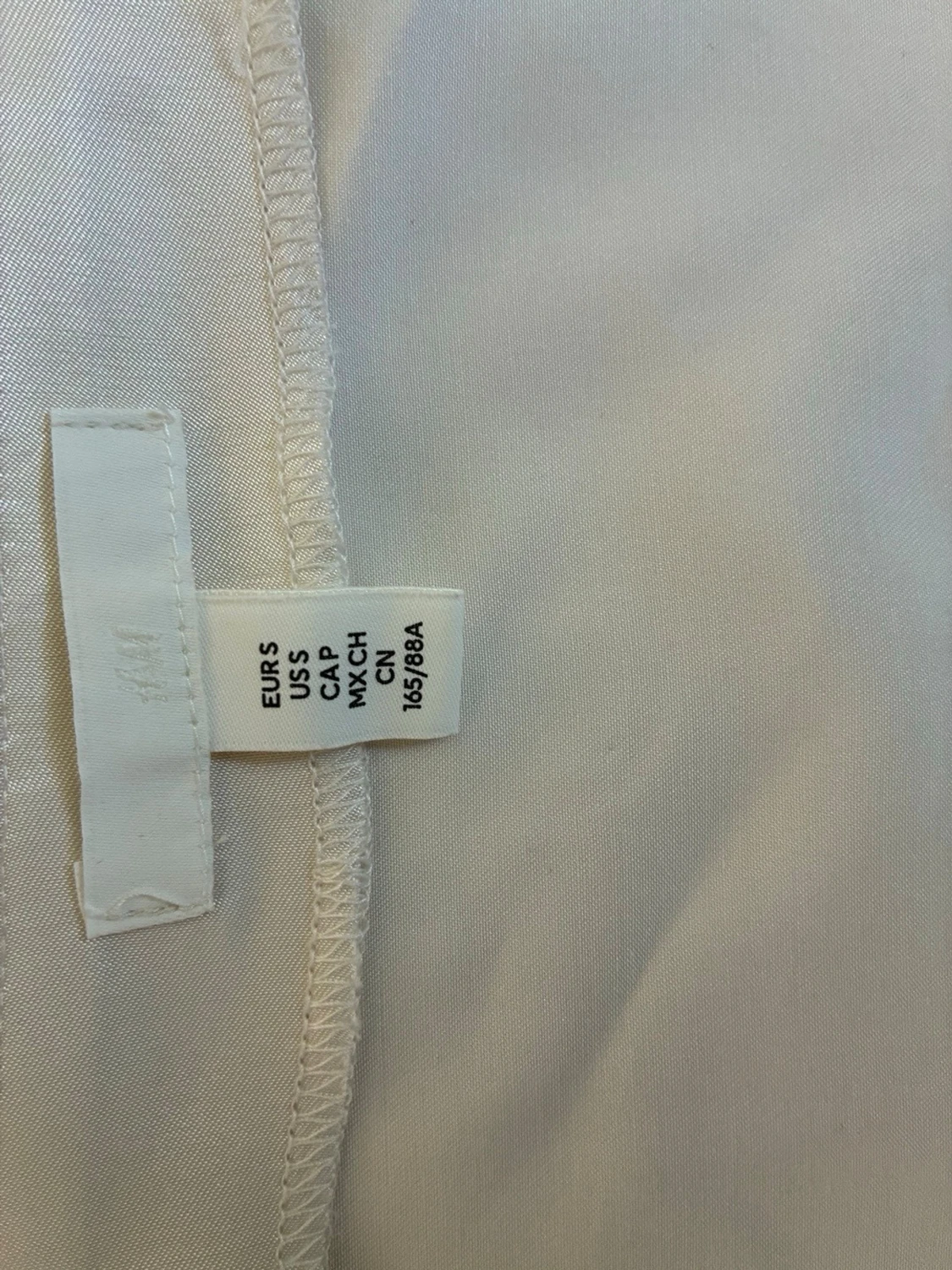 Offwhite topp med strassband H&M stl S Ny - 2