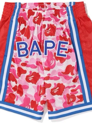 BAPE rosa och röda camo shorts - 10/10 cond , äkta, storlek XL (passar L)