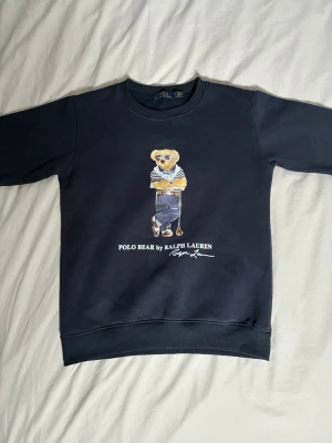 Mörkblå Polo Bear tröja - Tröjan är lite för liten för mig därför säljer jag den annars hade jag använt den dagligen perfekt för hösten 