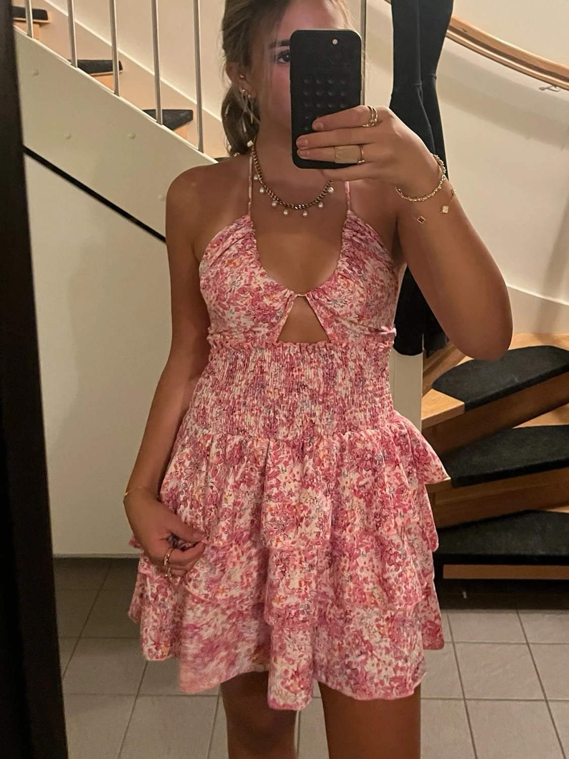 Rosa gullig klänning