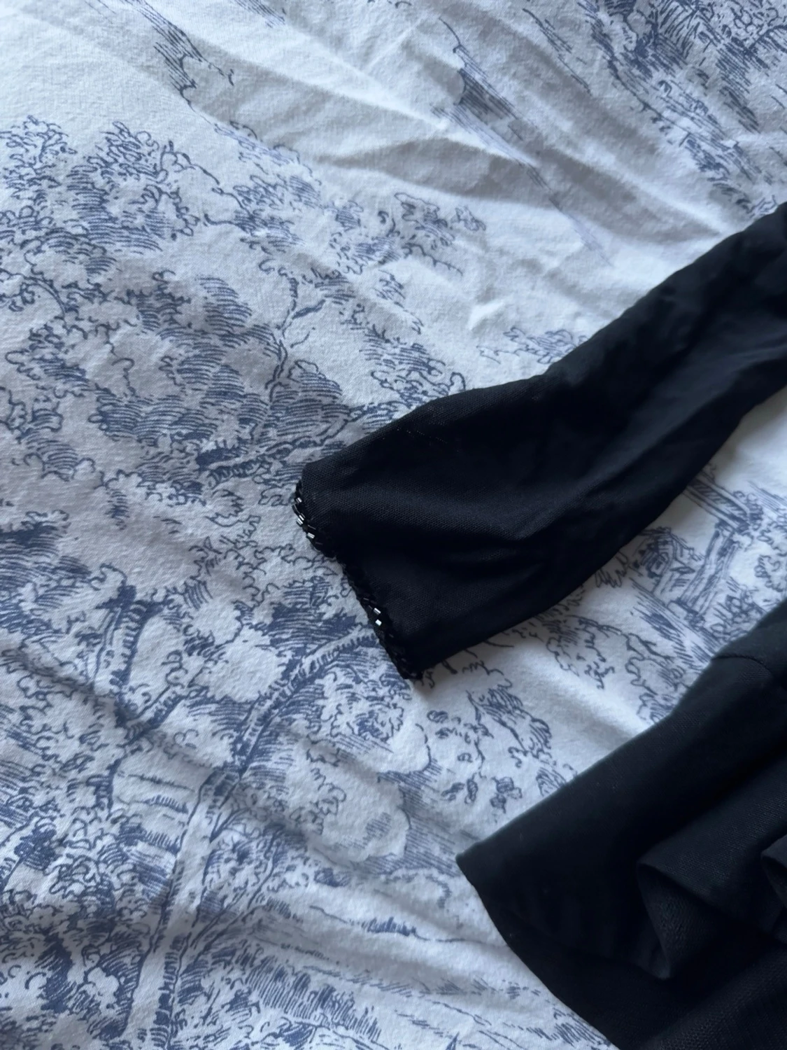 svart vintage meshblus - 1