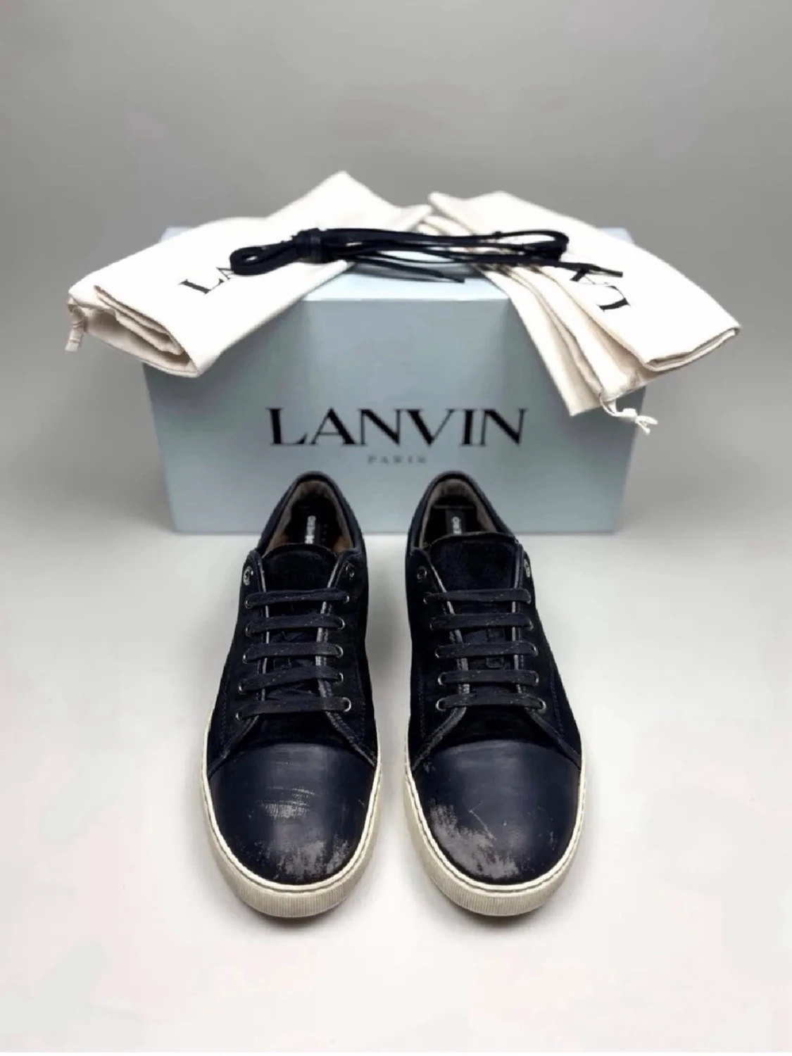 Mörkblå sneakers från Lanvin - 2