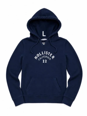 Hollister hoodie L sällsynt  - Säljer en dam hoodie i märket Hollister, storlek L passar nån runtomkring 170-180.  Jätte fint skick (lite vintage style)  Nypris ca 900kr