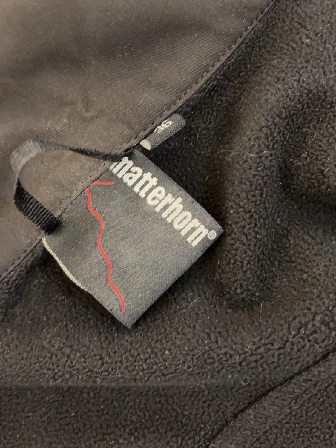 Mörkbrun vindjacka med vita dragkedjor - 3