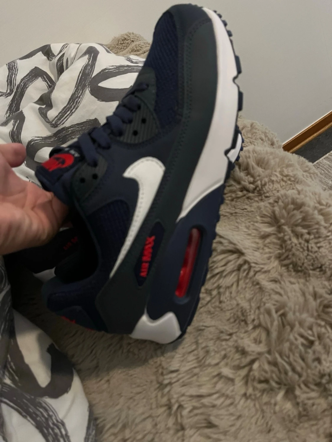 Nike Air Max 90 marinblå sneakers - 1