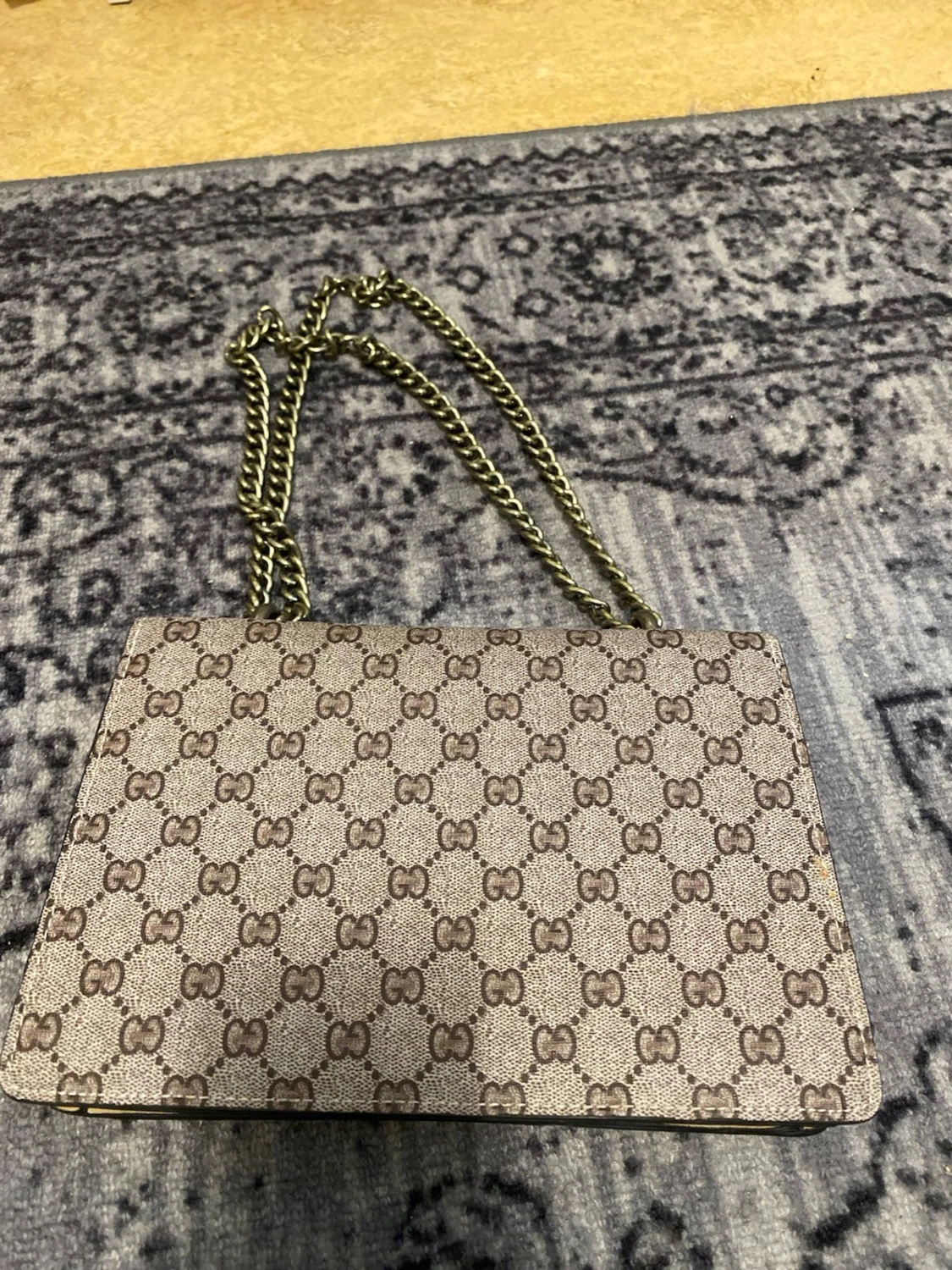  beige monogram handväska - 4