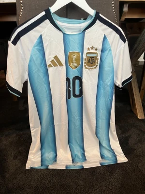 Messi #10 hemmatröja VM2022 Argentina - Messi Argentina #10 hemmatröja från vm 2022, storlek S, pris 349kr, skriv vid frågor eller funderingar, helt ny, äkta