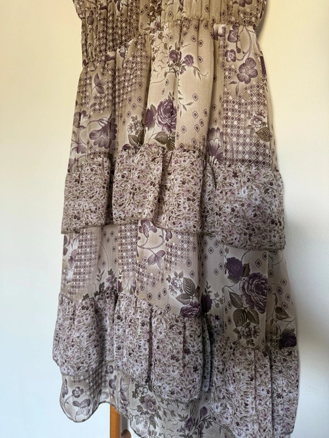 Vintage blommig klänning  - 1