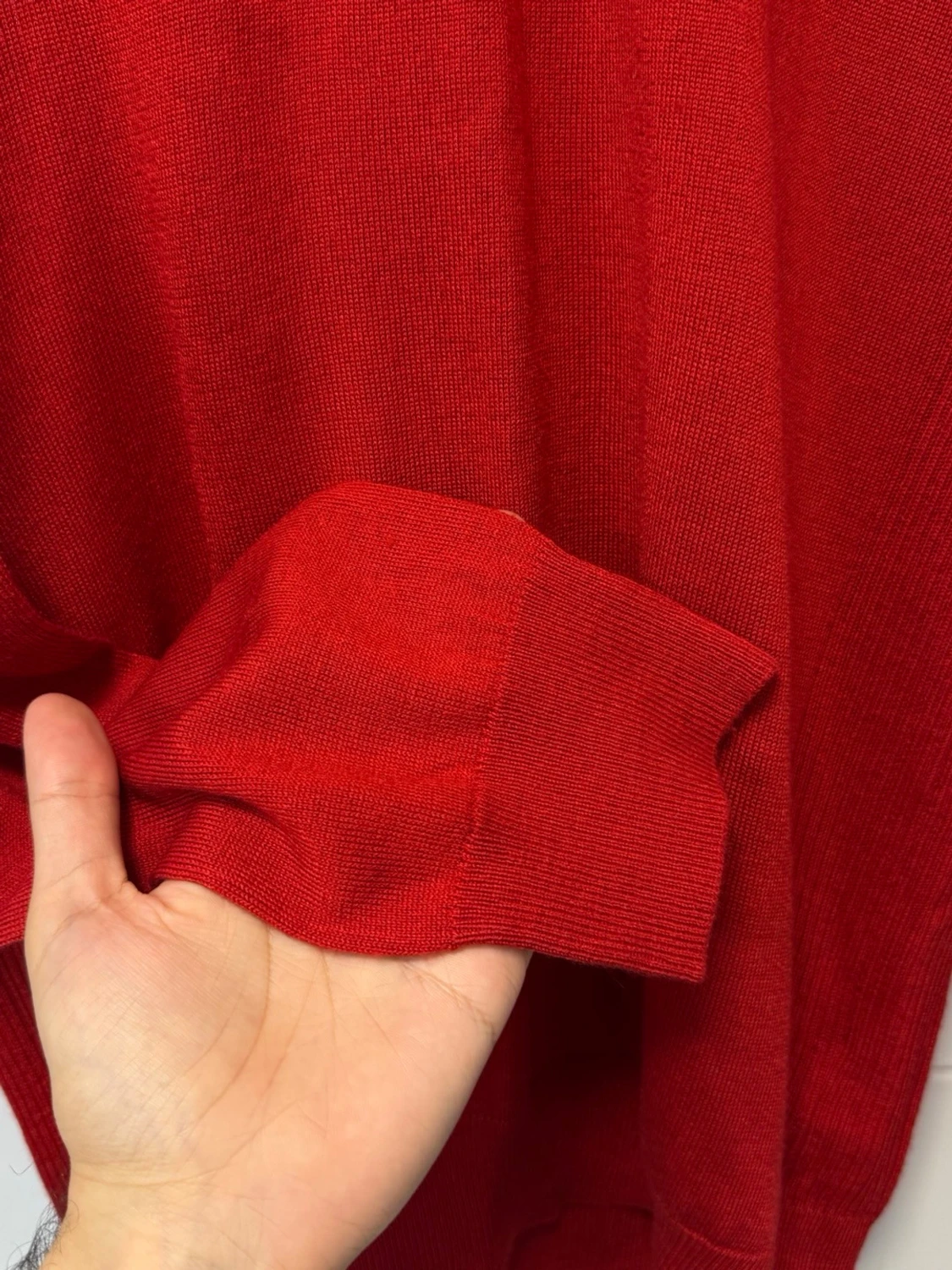 Röd stickad tröja från H&M - 5