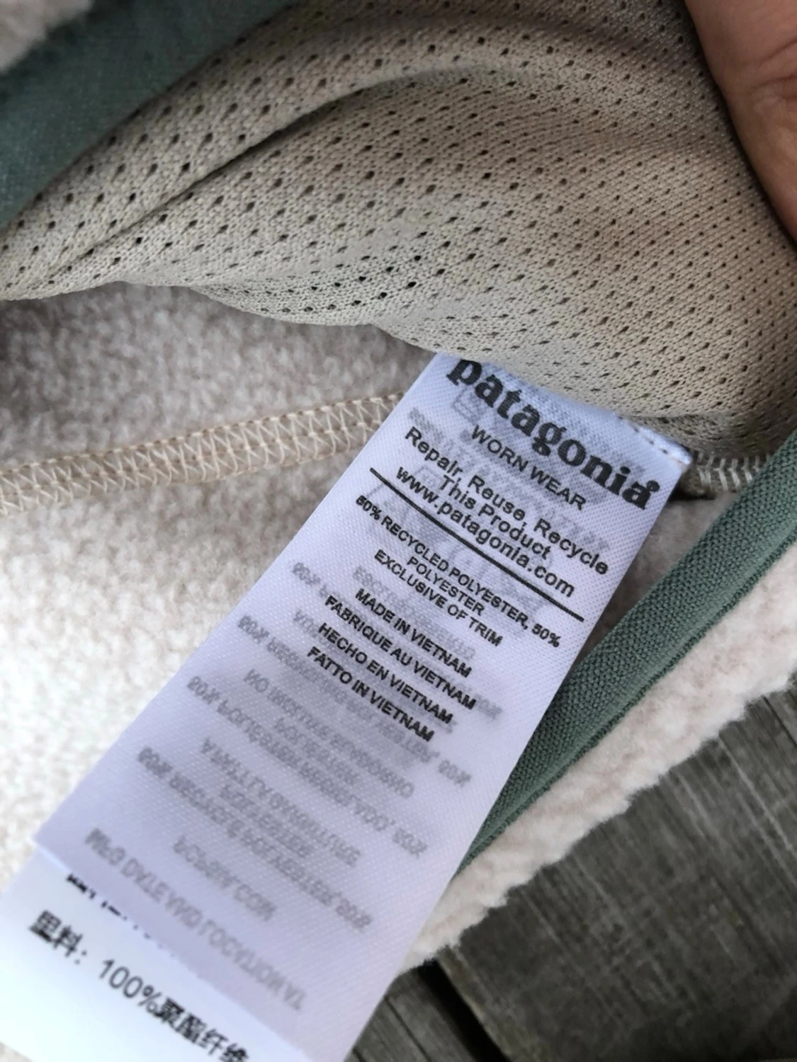 Vit fleeceväst från Patagonia - 3