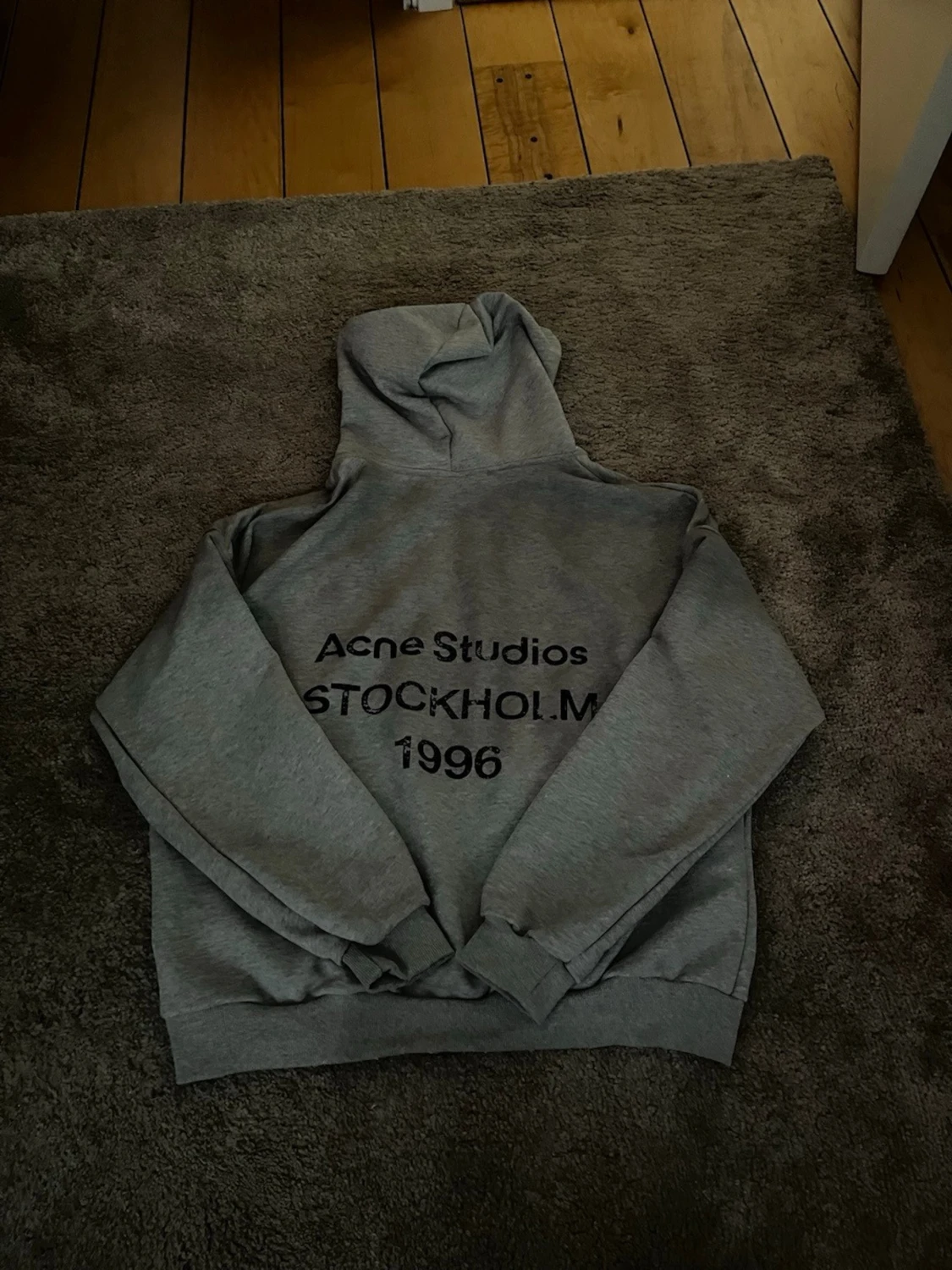 Grå hoodie Acne Studios Stockholm
