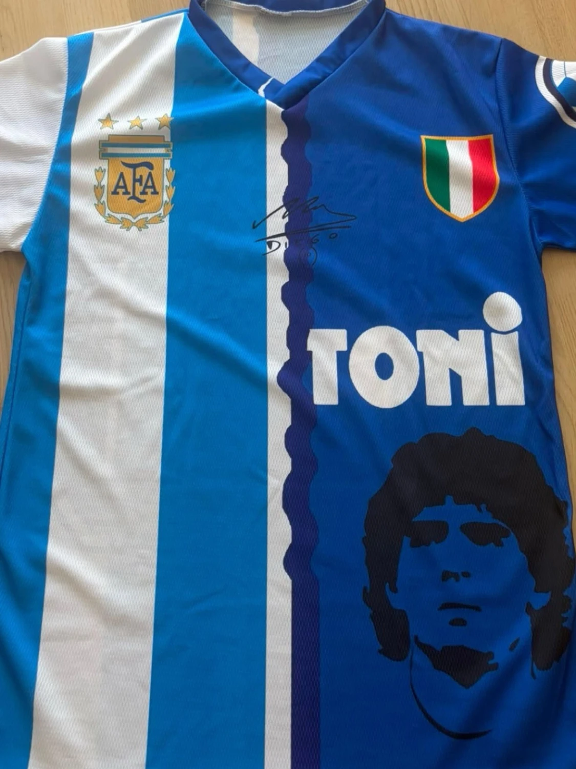 Blåvit Maradona fotbollströja - 1