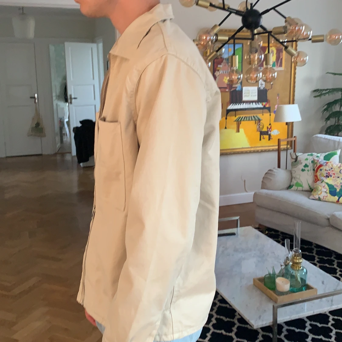 Snygg beige overshirt  - 91