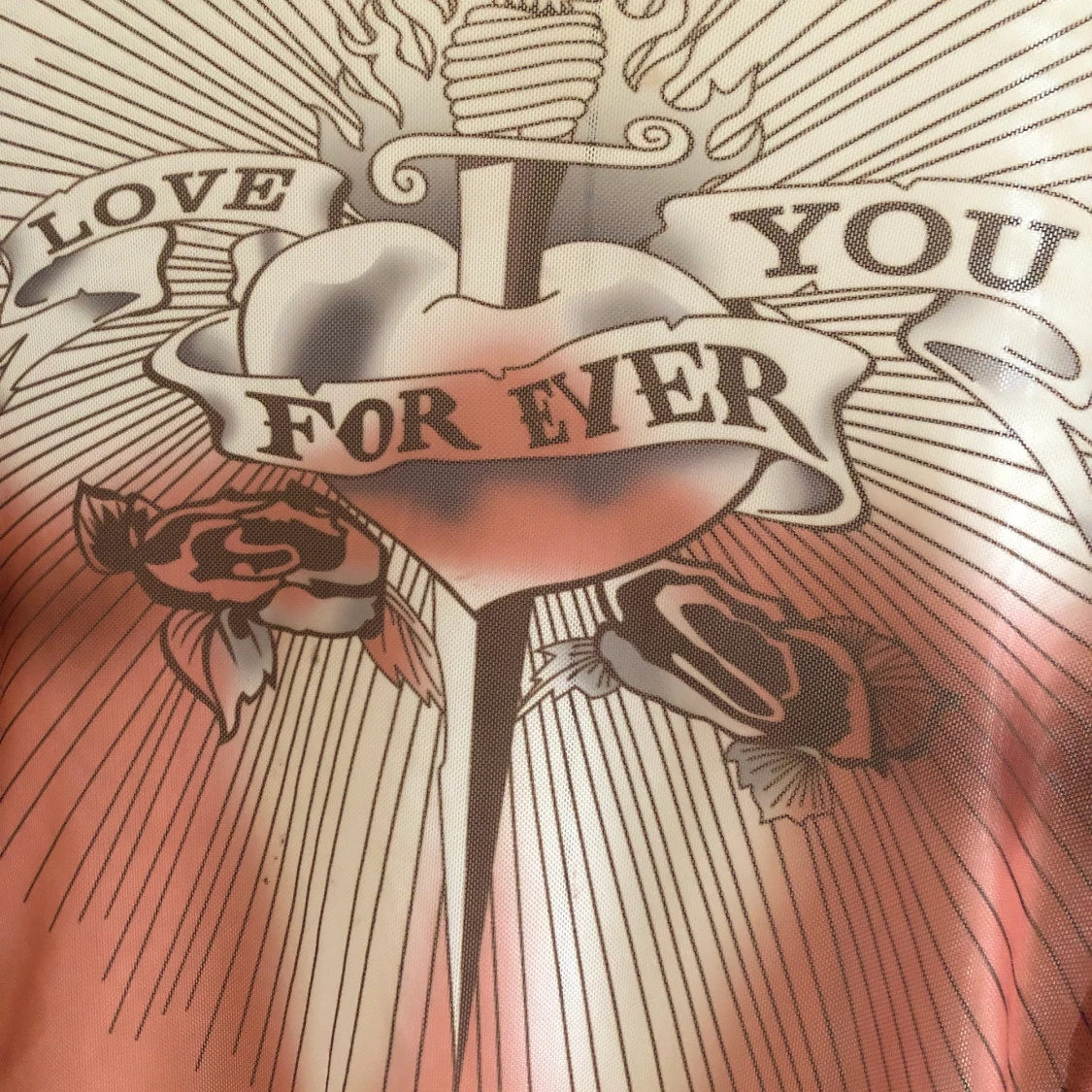 Y2k tröja med tryck - 90