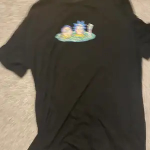 Svart Rick & Morty t-shirt, använd 2 gånger! 