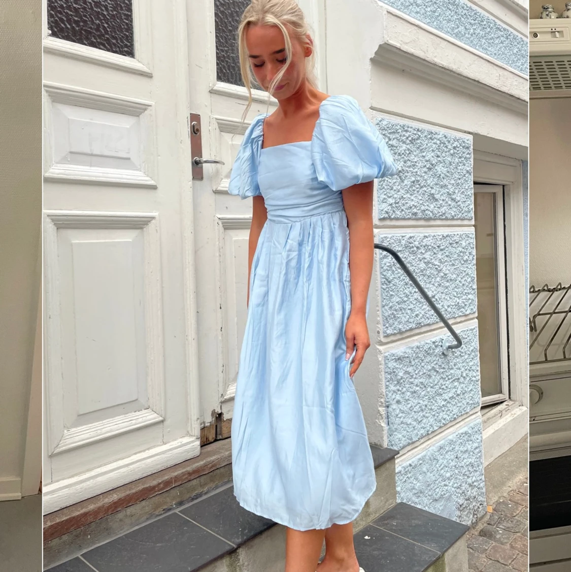 Oanvänd blå klänning itsmay - 90