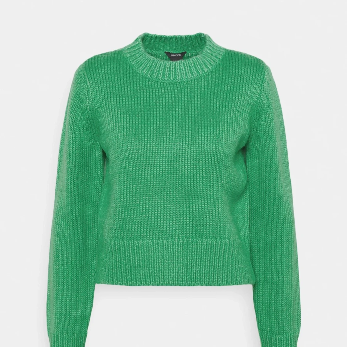 Grön stickad tröja Lindex