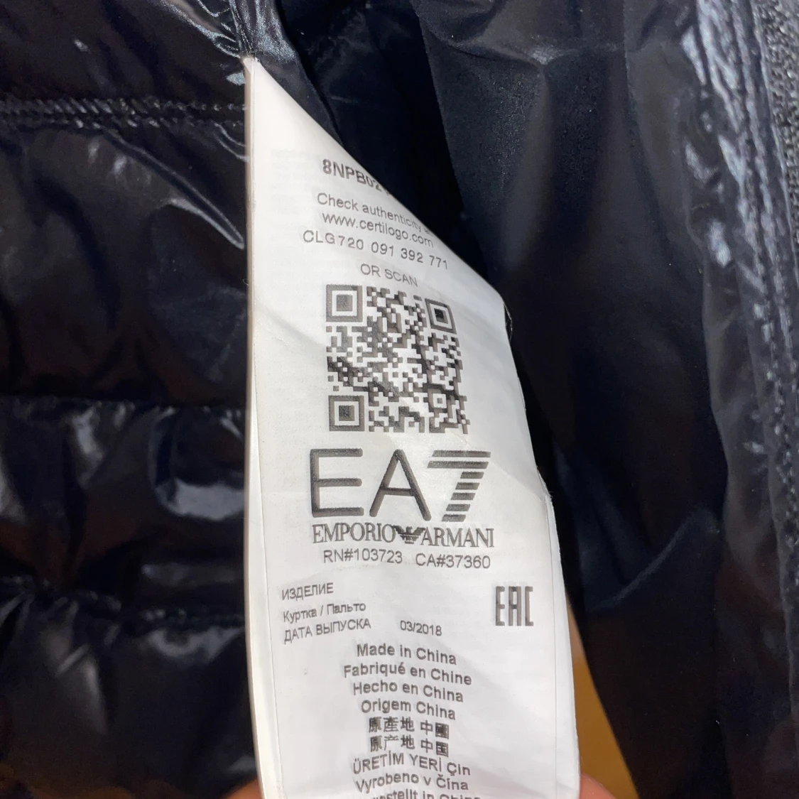 Äkta Emporio Armani jacka (Svart) - 90
