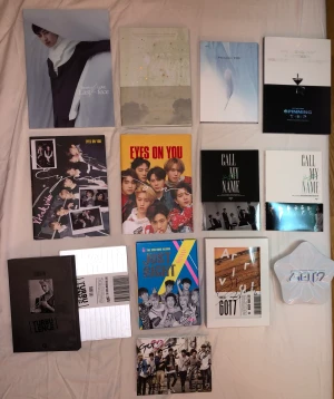 Kpop Album - Hej! Har tagit beslut om att sälja min got7 samling många kommer med pc, pob, poster och mycket mer. Kan mötas up i Stockholm eller fraktas men köparen står för frakten.  För pris skriv gärna kunde inte skriva ner allt