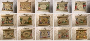 handmalning-pergamenttavlor - Mått 20.50*16.50cm  49kr/st , frakt 36kr