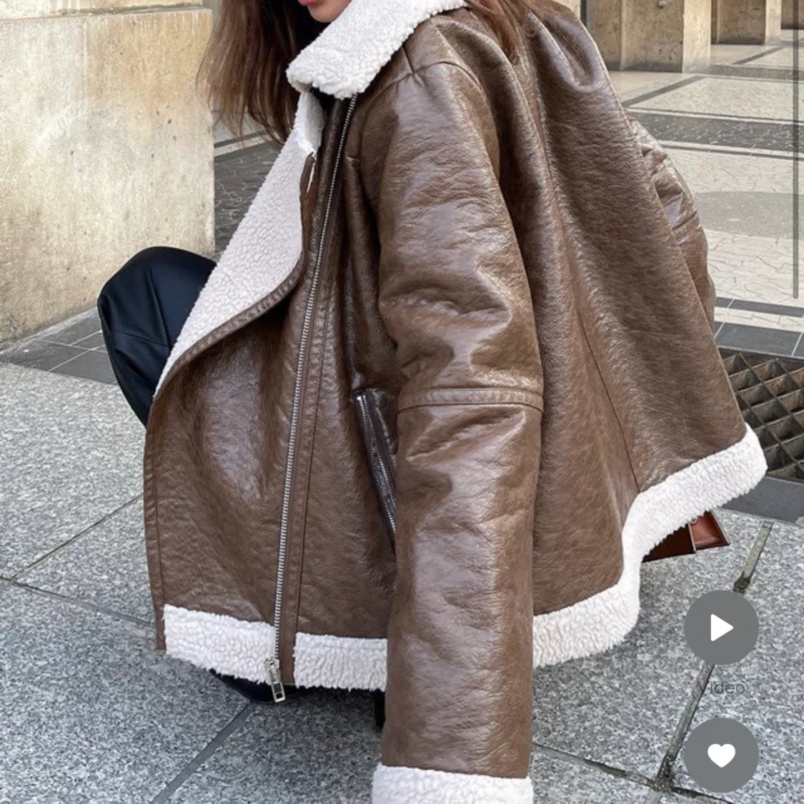 Brun pilotjacka - 90