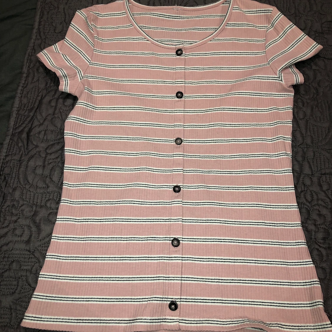 Rosa randig t-Shirt  - 90