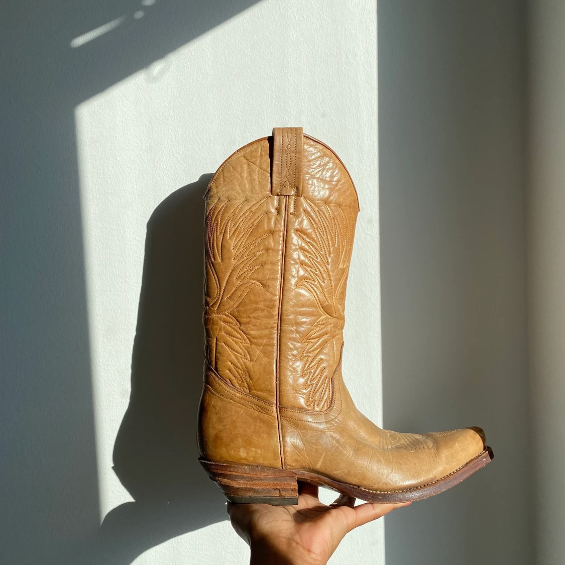 Bruna/beige cowboy-boots