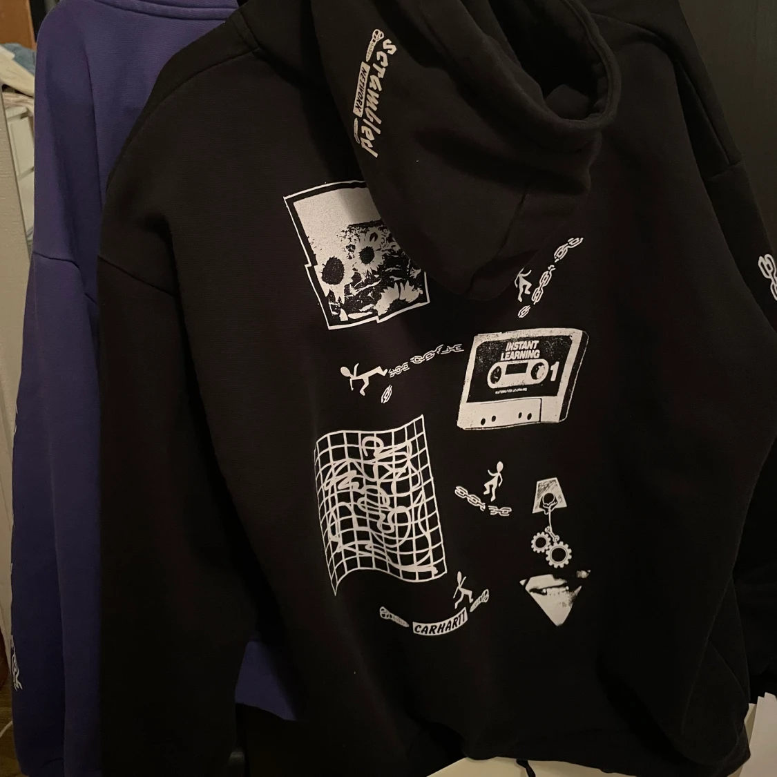 Carhartt WIP – Svart huvtröja med Scramb - 91