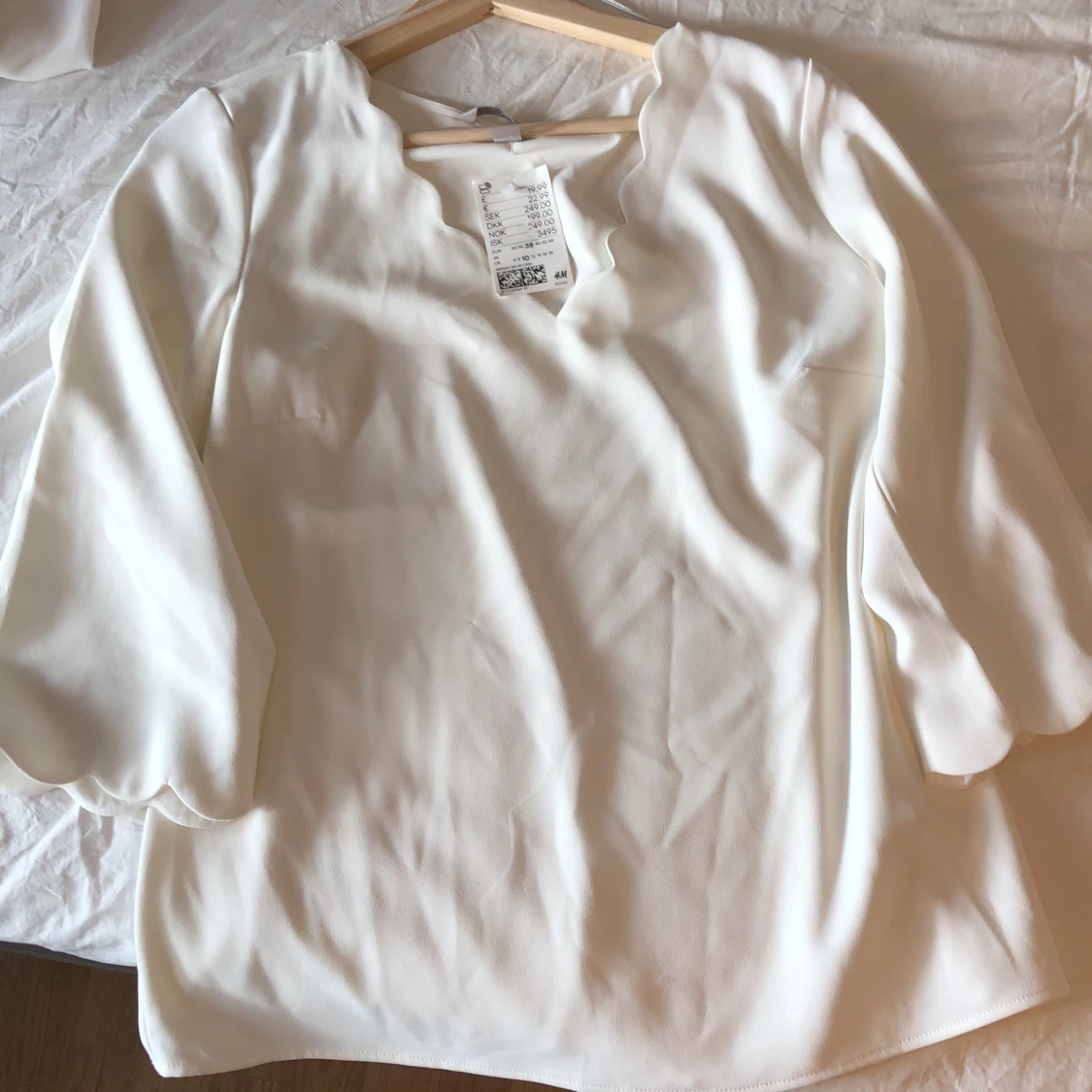 H&M, vit blus, strl. 38 - 90