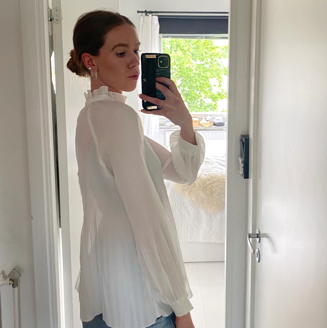 Plisserad topp från ICHI strl XS - 90