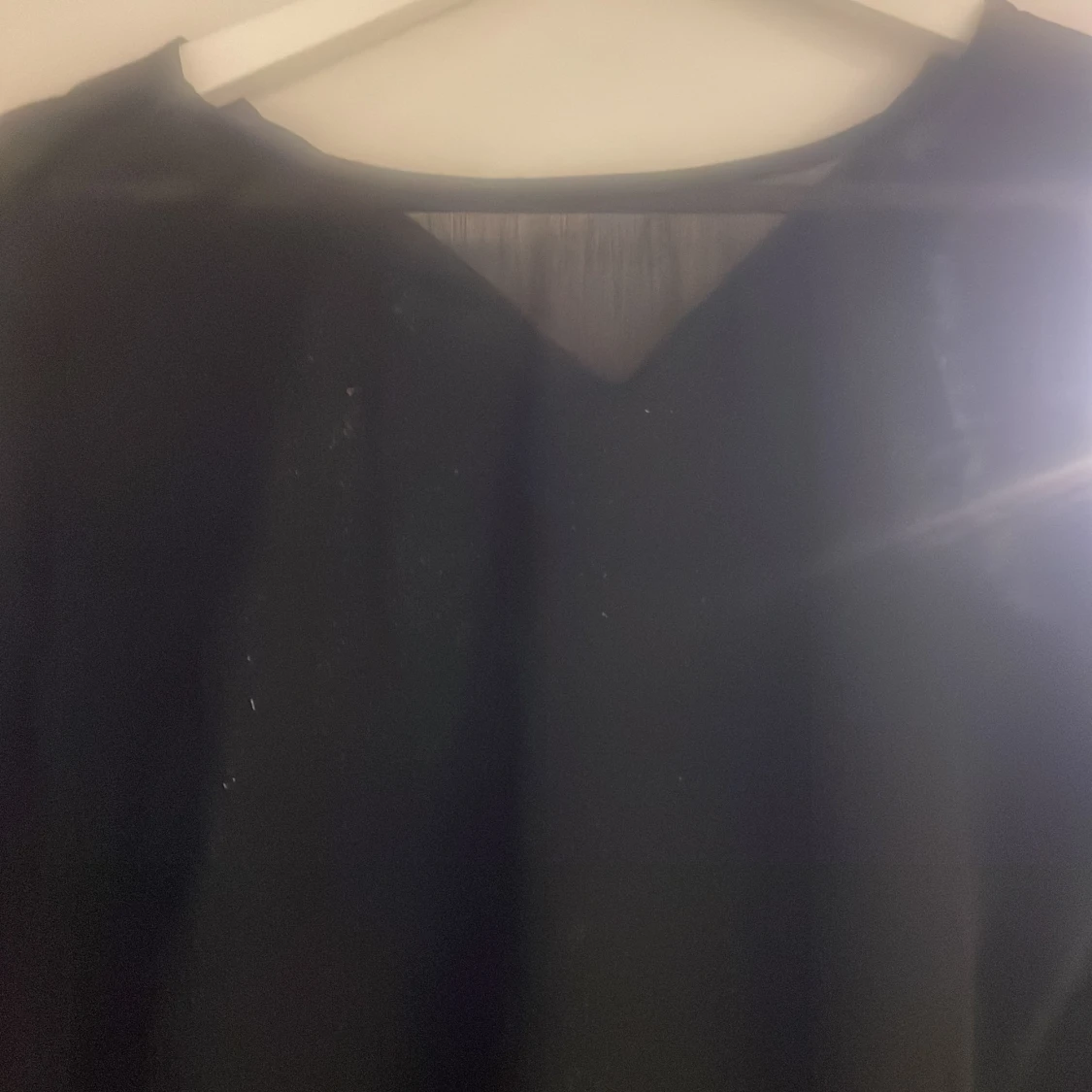 Genomskinlig svart topp  - 91