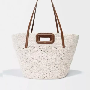 Maje Macrame Tote Bag - Crochet Tote Bag bought in Paris Original price 4,200 Sek