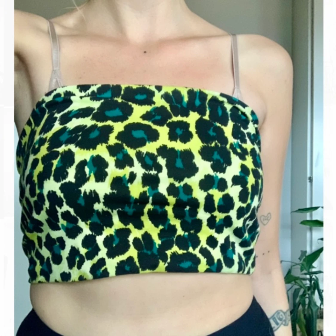 Mönstrad tubtopp - 90