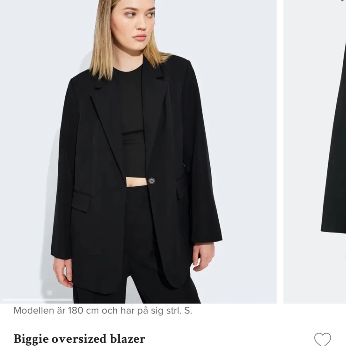 Svart blazer 