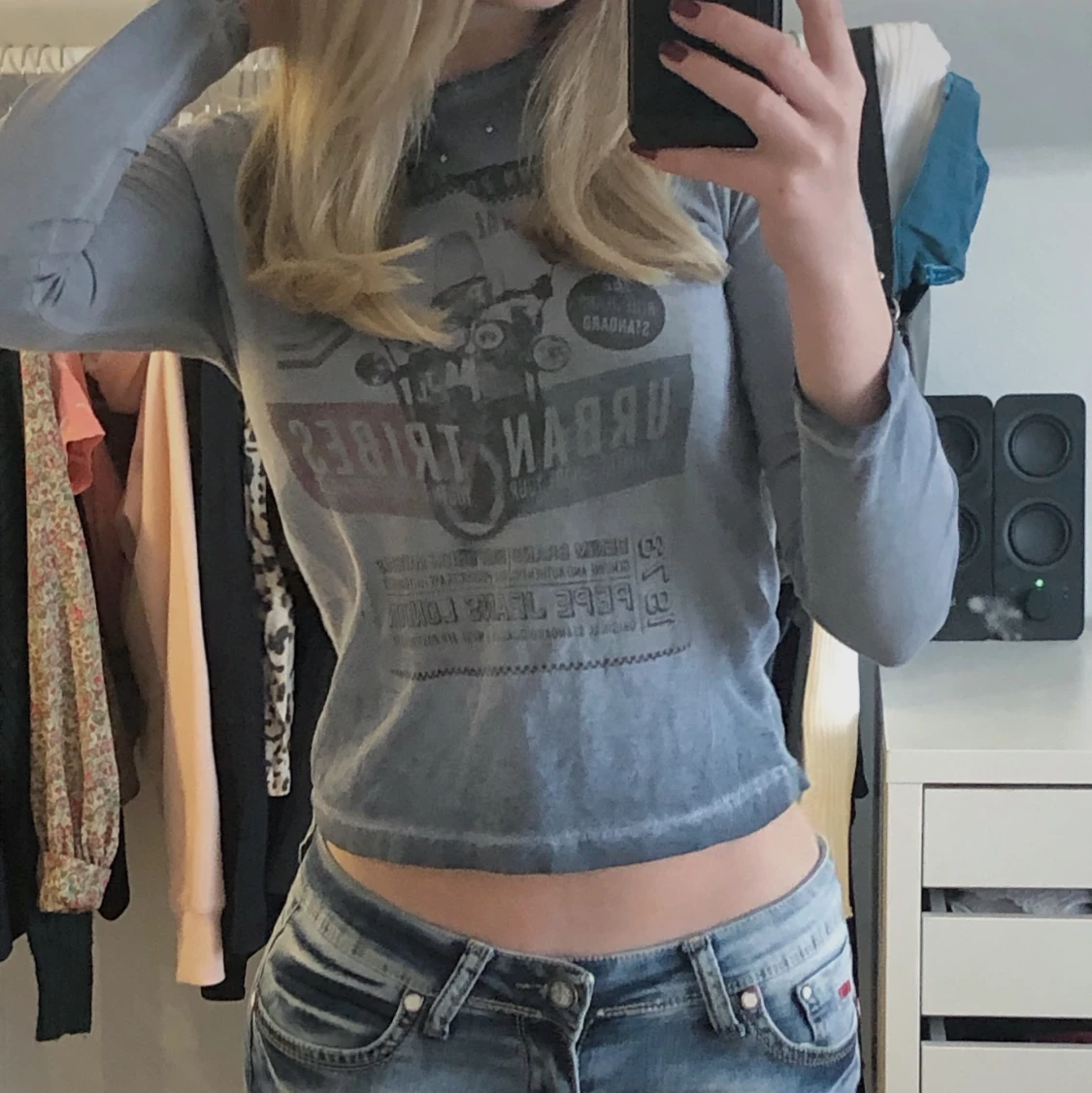 Vintage tröja med print - 90