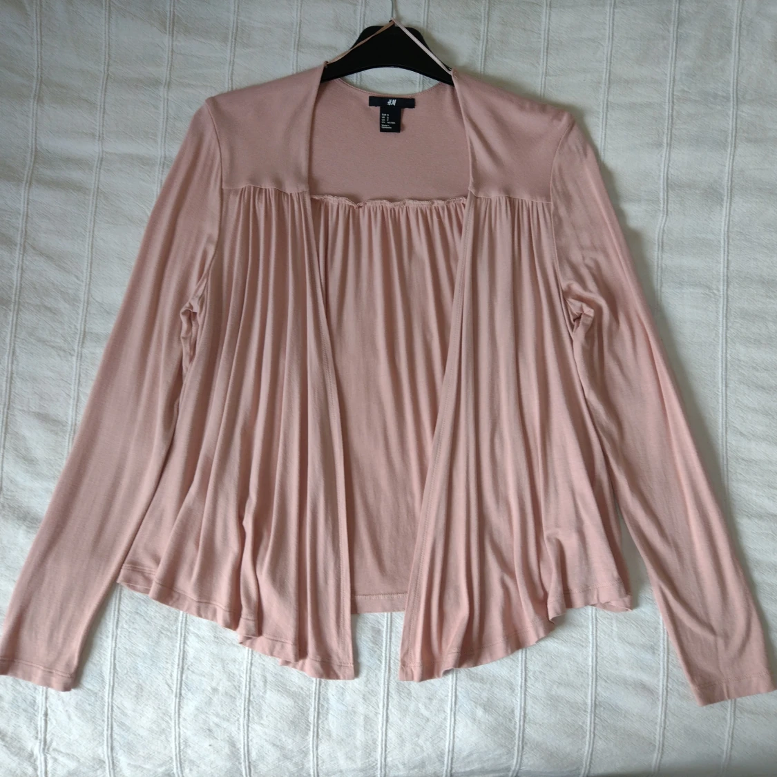 Gammelrosa/beige tunn tröja/kofta, S