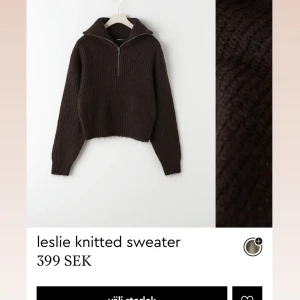 Stickad tröja - Fin stickad tröja i brunt ifrån ginatricot har även den i grå likadan. I storlek S