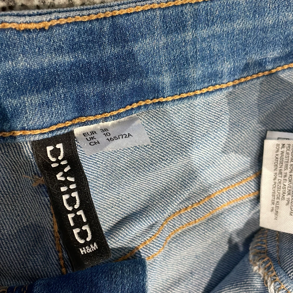 Blå jeans högmidjade - 91