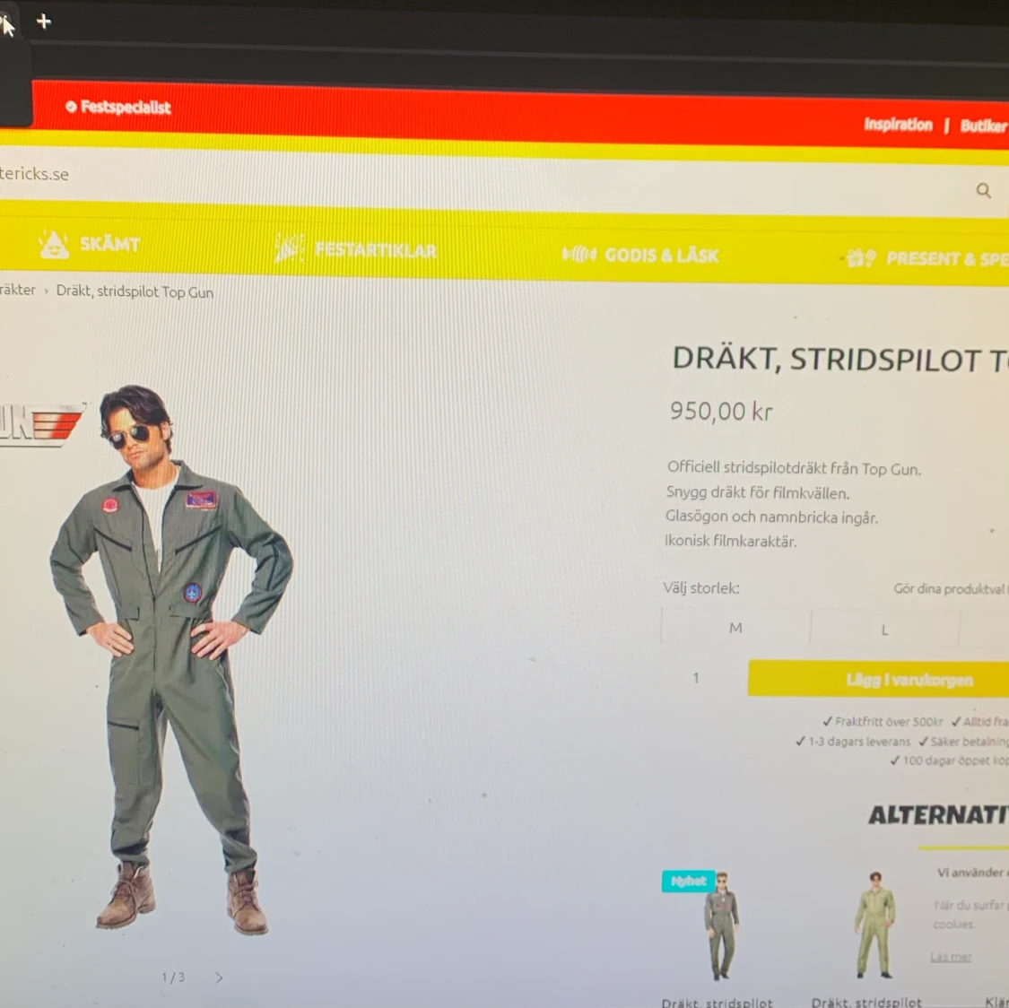 Top Gun Dräkt, Pilot - 91