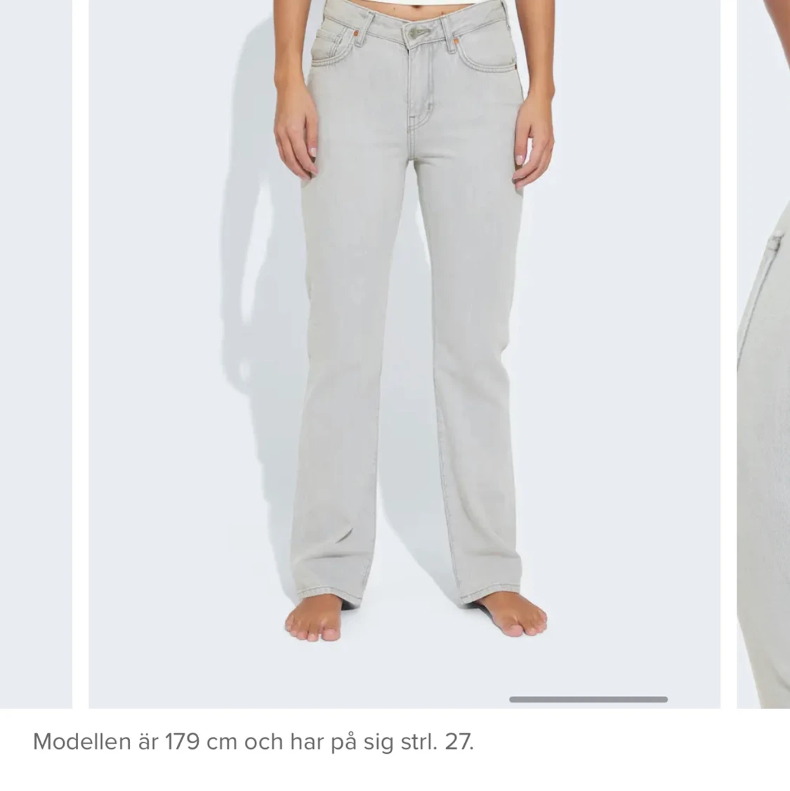 Ljusgrön jeans från bikbok