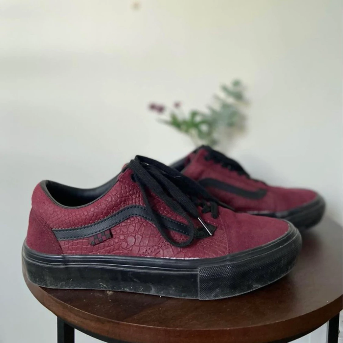 VANS SKATE OLD SKOOL BREANA SHOES (PORT BLACK)