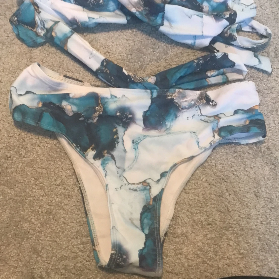 Marmor bikini med knyt - 91