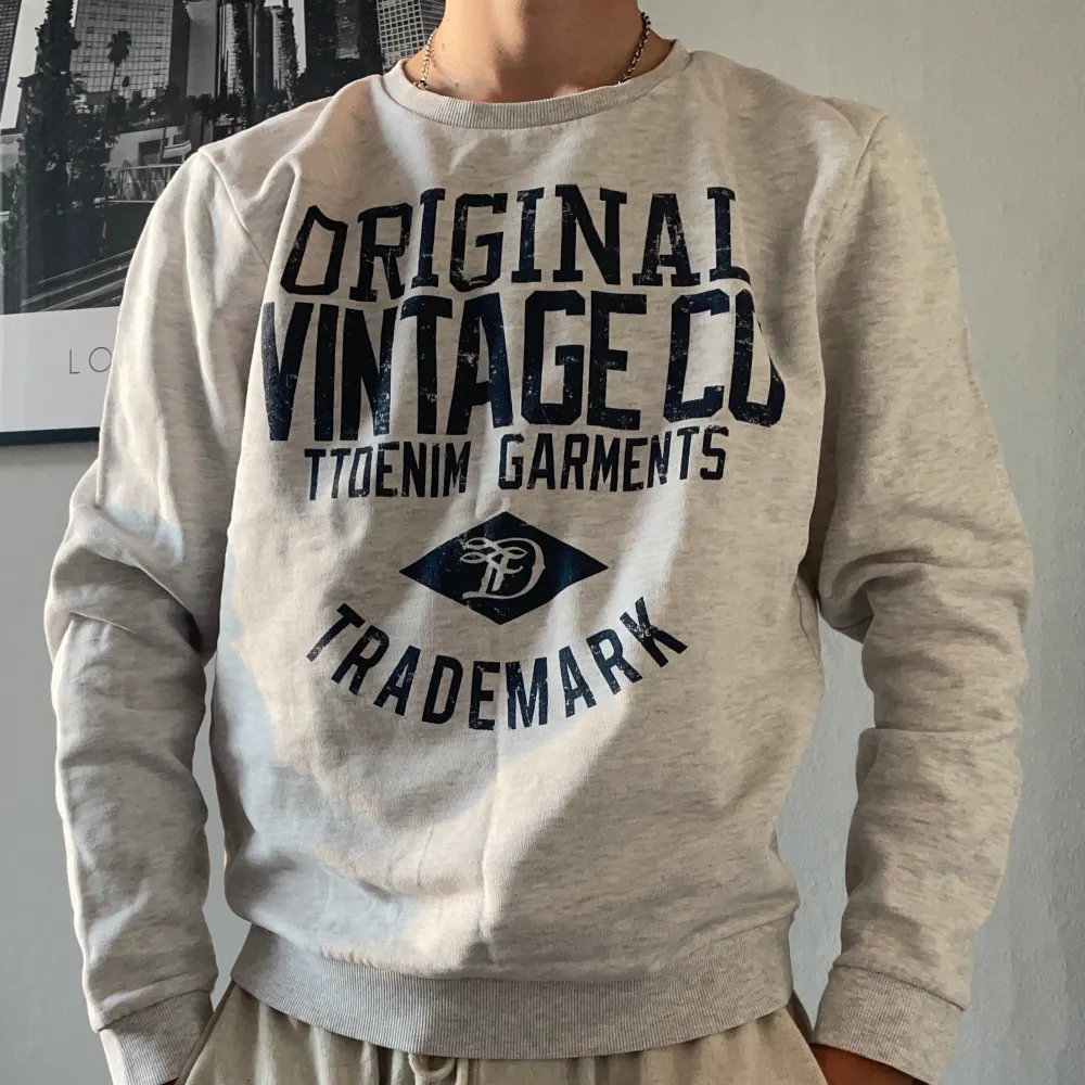 En grå college sweatshirt TTD. Storlek M och är i väldigt bra skick! . Tröjor & Koftor.