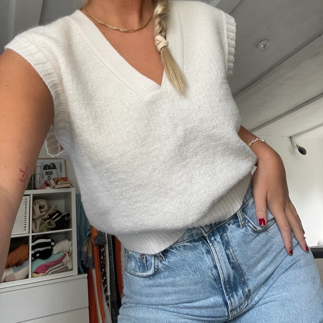 Stickad väst🫶🏼